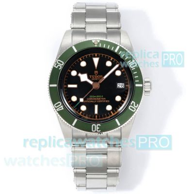 Swiss Copy Tudor New Black Bay 58 Green Bezel 2824 Stainless Steel Watch 